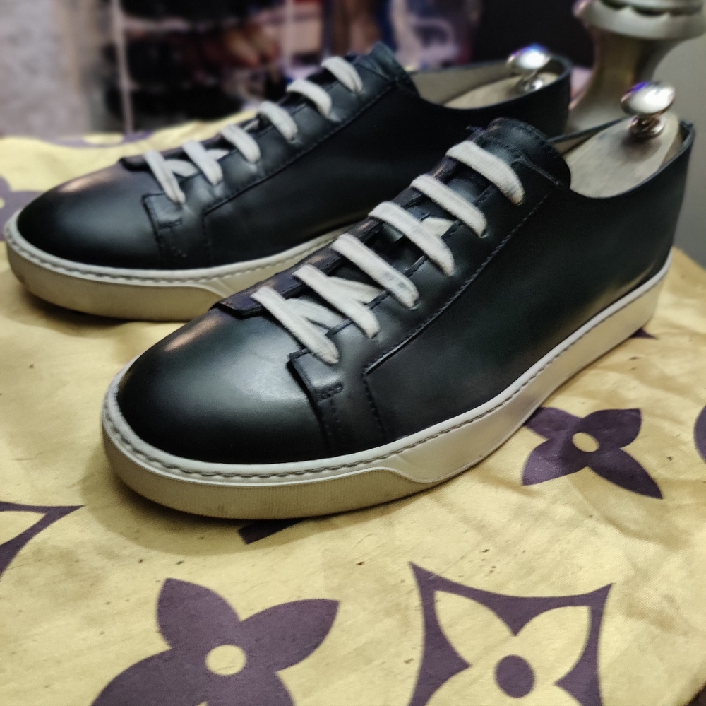 Santoni leather sneakers